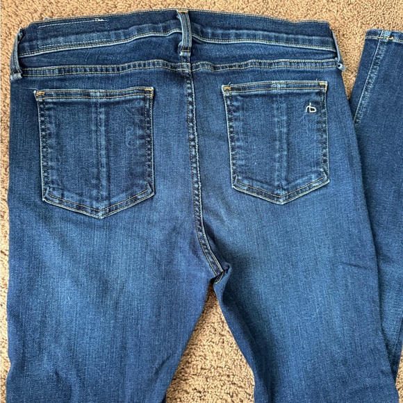 Rag & Bone Skinny Mid-Low Rise Jeans - Picture 6 of 6
